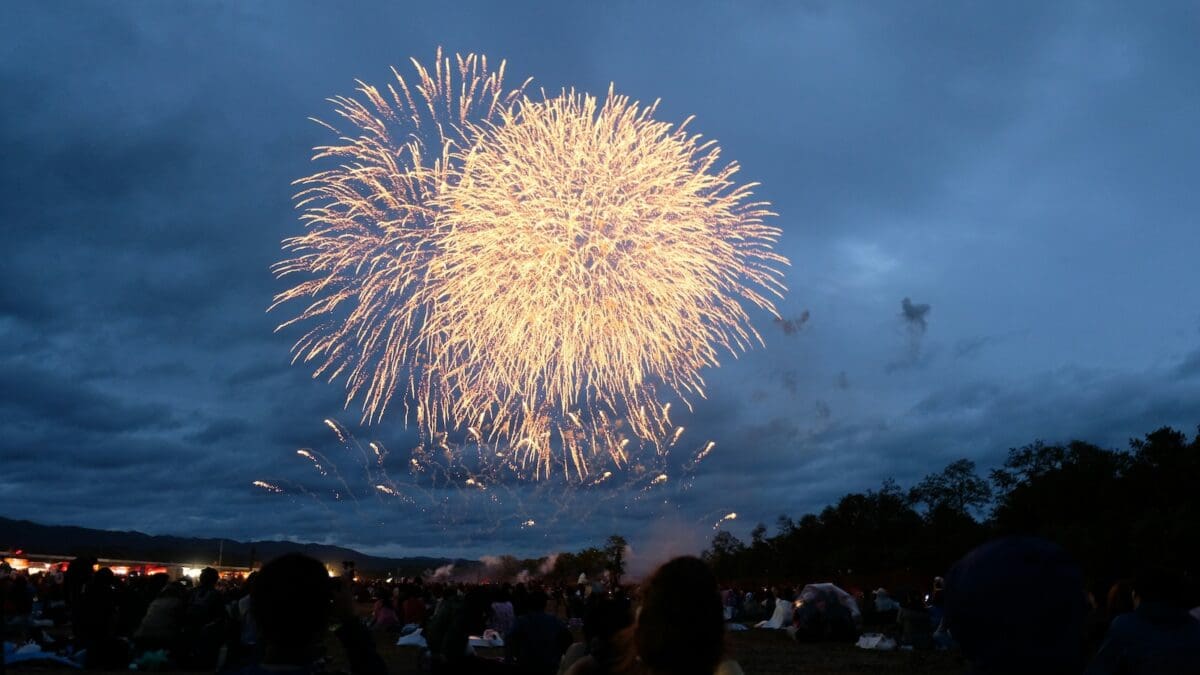 Summer fireworks in Hirosaki