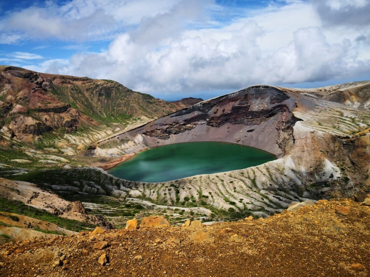 Mount Zao Okama crater lake